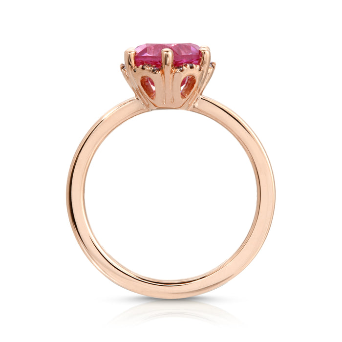 Kamellia | Cultured Pink Sapphire Ring | Ready to Ship