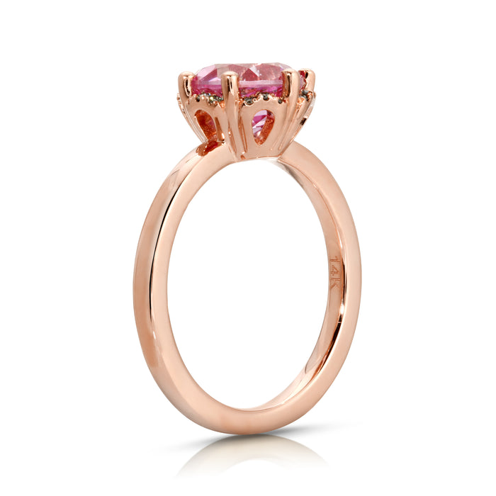 Kamellia | Cultured Pink Sapphire Ring | Ready to Ship