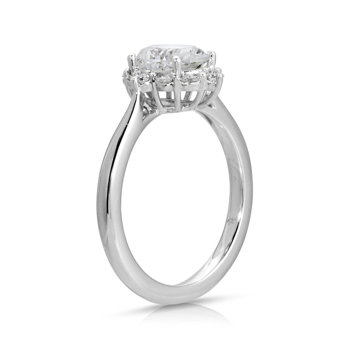 Yvaine | Oval Moissanite Halo Ring