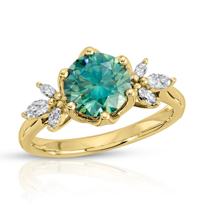 Willow | Jade Green Moissanite Ring