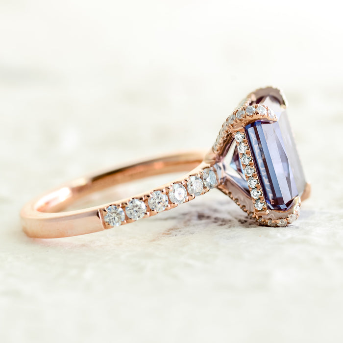 Hecate | Radiant Cut Alexandrite Statement Ring